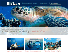 Tablet Screenshot of divein.com